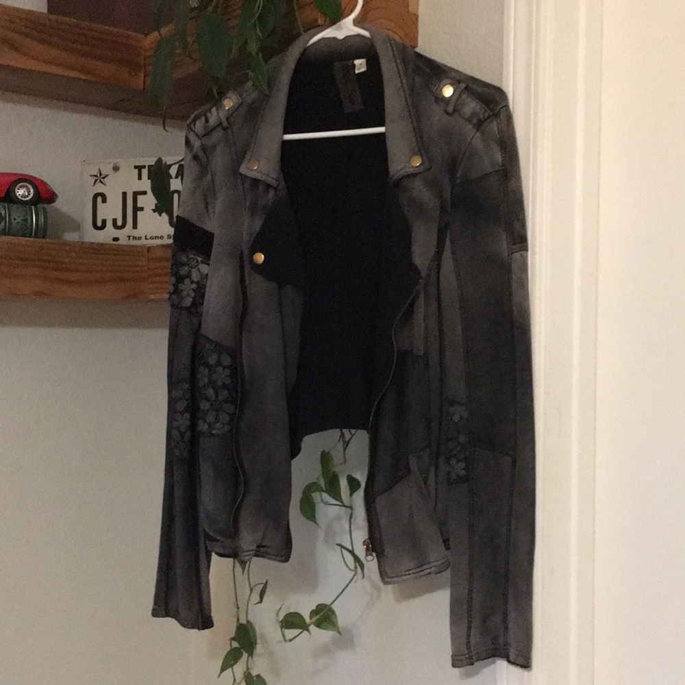 Patchwork Moto Jacket